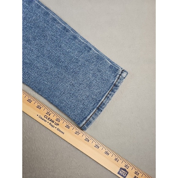 Vibrant MIU Jeans Women's 5 Blue Shark Bite High Waist Skinny Mom Jean (26x27.5) - Picture 13 of 13